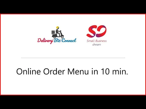 Online Order Menu Creation is Simple with DeliveryBizConnect Phone and Online Orders within 10 min.