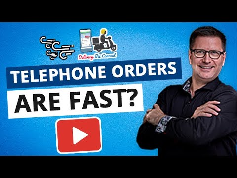 Telephone Orders for Delivery are FAST for New Customers with DeliveryBizConnects Ordering System