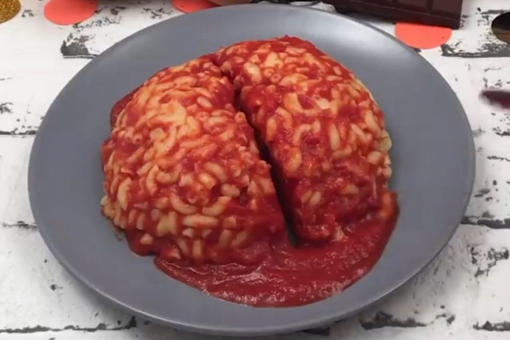 macaroni brain halloween idea